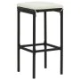 Taburetes de cocina con cojines 6 uds ratán sintético negro von vidaXL, Küchenhocker - Ref: Foro24-313449, Preis: 192,27 €, R...
