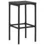 Taburetes de cocina con cojines 6 uds ratán sintético negro von vidaXL, Küchenhocker - Ref: Foro24-313449, Preis: 192,27 €, R...