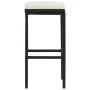 Taburetes de cocina con cojines 6 uds ratán sintético negro von vidaXL, Küchenhocker - Ref: Foro24-313449, Preis: 192,27 €, R...