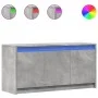 Mueble de TV LED madera ingeniería gris hormigón 100x34x50 cm by , TV Furniture - Ref: Foro24-852211, Price: 79,19 €, Discoun...