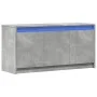 TV-Schrank aus grauem Beton-Ingenieurholz mit LED-Beleuchtung, 100x34x50 cm. von , TV-Möbel - Ref: Foro24-852211, Preis: 78,0...