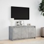 Mueble de TV LED madera ingeniería gris hormigón 100x34x50 cm by , TV Furniture - Ref: Foro24-852211, Price: 79,19 €, Discoun...