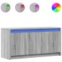 Mueble de TV con LED madera ingeniería gris Sonoma 100x34x50 cm by , TV Furniture - Ref: Foro24-852213, Price: 80,39 €, Disco...