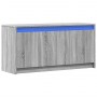 Mueble de TV con LED madera ingeniería gris Sonoma 100x34x50 cm by , TV Furniture - Ref: Foro24-852213, Price: 80,39 €, Disco...