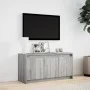 TV-Möbel mit LED-Beleuchtung, Sonoma-Grau aus Holzwerkstoff, 100x34x50 cm. von , TV-Möbel - Ref: Foro24-852213, Preis: 79,32 ...