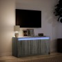 Mueble de TV con LED madera ingeniería gris Sonoma 100x34x50 cm by , TV Furniture - Ref: Foro24-852213, Price: 80,39 €, Disco...
