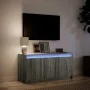 TV-Möbel mit LED-Beleuchtung, Sonoma-Grau aus Holzwerkstoff, 100x34x50 cm. von , TV-Möbel - Ref: Foro24-852213, Preis: 79,32 ...