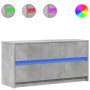 Mueble de TV LED madera ingeniería gris hormigón 100x34x50 cm by , TV Furniture - Ref: Foro24-852218, Price: 103,27 €, Discou...