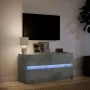 TV-Schrank aus grauem Beton-Ingenieurholz mit LED-Beleuchtung, 100x34x50 cm. von , TV-Möbel - Ref: Foro24-852218, Preis: 101,...