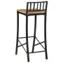 Set mesa alta y taburetes 7 pzas madera maciza mango y metal by , Furniture sets for kitchens and dining rooms - Ref: Foro24-...
