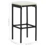 Taburetes de cocina con cojines 6 uds ratán sintético negro von vidaXL, Küchenhocker - Ref: Foro24-313449, Preis: 192,27 €, R...