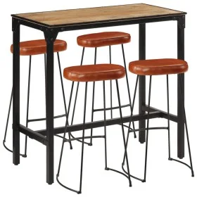 Set de mesa alta y taburetes 5 pzas madera maciza mango y metal by , Furniture sets for kitchens and dining rooms - Ref: Foro...