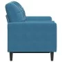 Sofá de 2 plazas con cojines terciopelo azul 120 cm by , Sofas - Ref: Foro24-3278218, Price: 252,81 €, Discount: %