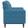 Sofá de 2 plazas con cojines terciopelo azul 120 cm von , Sofas - Ref: Foro24-3278218, Preis: 257,90 €, Rabatt: %