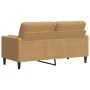 Sofá de 2 plazas con cojines terciopelo marrón 140 cm von , Sofas - Ref: Foro24-3278226, Preis: 246,91 €, Rabatt: %