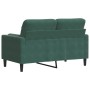 Sofá de 2 plazas con cojines terciopelo verde oscuro 120 cm von , Sofas - Ref: Foro24-3278211, Preis: 260,73 €, Rabatt: %