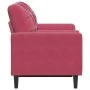 Sofá de 2 plazas con cojines terciopelo rojo tinto 120 cm von , Sofas - Ref: Foro24-3278213, Preis: 241,90 €, Rabatt: %