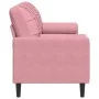 Sofá de 3 plazas con cojines terciopelo rosa 180 cm by , Sofas - Ref: Foro24-3278232, Price: 340,13 €, Discount: %