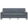 Sofá de 3 plazas con cojines terciopelo gris oscuro 180 cm by , Sofas - Ref: Foro24-3278230, Price: 268,40 €, Discount: %