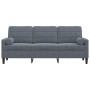 Sofá de 3 plazas con cojines terciopelo gris oscuro 180 cm von , Sofas - Ref: Foro24-3278230, Preis: 272,43 €, Rabatt: %