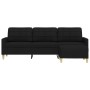 Dreisitzer-Sofa mit schwarzem Stoffhocker, 210 cm. von , Sofas - Ref: Foro24-3278253, Preis: 380,24 €, Rabatt: %