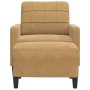 Sillón con taburete terciopelo marrón 60 cm by , Sofas - Ref: Foro24-3278264, Price: 197,62 €, Discount: %