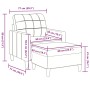 Sillón con taburete terciopelo marrón 60 cm by , Sofas - Ref: Foro24-3278264, Price: 201,21 €, Discount: %