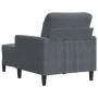 Sillón con taburete terciopelo gris oscuro 60 cm by , Sofas - Ref: Foro24-3278258, Price: 180,00 €, Discount: %