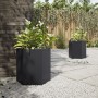Sechseckige Pflanzgefäße 2 Stück Schwarz Stahl 46x40x45 cm von , Töpfe und Pflanzgefäße - Ref: Foro24-851109, Preis: 90,01 €,...