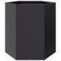 Sechseckige Pflanzgefäße 2 Stück Schwarz Stahl 46x40x45 cm von , Töpfe und Pflanzgefäße - Ref: Foro24-851109, Preis: 90,01 €,...