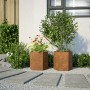 Jardineras hexagonales 46x40x45 cm acero desgastado by , Pots and planters - Ref: Foro24-851121, Price: 67,02 €, Discount: %
