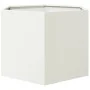 Sechseckiger Blumenkübel aus weißem Stahl, 69x60x45 cm. von , Töpfe und Pflanzgefäße - Ref: Foro24-851123, Preis: 57,17 €, Ra...