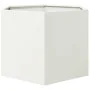 Jardinera hexagonal acero blanco 69x60x45 cm by , Pots and planters - Ref: Foro24-851123, Price: 57,17 €, Discount: %