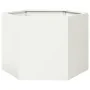 Jardinera hexagonal acero blanco 69x60x45 cm by , Pots and planters - Ref: Foro24-851123, Price: 57,17 €, Discount: %