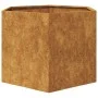 Jardinera hexagonal 69x60x45 cm acero desgastado by , Pots and planters - Ref: Foro24-851128, Price: 64,52 €, Discount: %