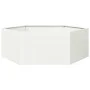 Jardinera hexagonal acero blanco 138x120x45 cm by , Pots and planters - Ref: Foro24-851137, Price: 94,91 €, Discount: %