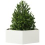 Jardinera hexagonal acero blanco 138x120x45 cm by , Pots and planters - Ref: Foro24-851137, Price: 96,62 €, Discount: %