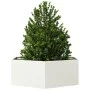 Jardinera hexagonal acero blanco 138x120x45 cm by , Pots and planters - Ref: Foro24-851137, Price: 94,91 €, Discount: %