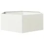 Jardinera hexagonal acero blanco 138x120x45 cm by , Pots and planters - Ref: Foro24-851137, Price: 94,91 €, Discount: %