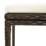 Küchenhocker mit Kissen 6 Stück braunes synthetisches Rattan von vidaXL, Küchenhocker - Ref: Foro24-313448, Preis: 184,20 €, ...
