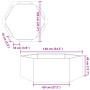 Sechseckiges Pflanzgefäß aus Edelstahl, 138x120x45 cm. von , Töpfe und Pflanzgefäße - Ref: Foro24-851140, Preis: 145,70 €, Ra...