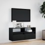Schwarzer TV-Wandhalter mit LED-Lichtern 100x31x45 cm. von , TV-Möbel - Ref: Foro24-852335, Preis: 74,90 €, Rabatt: %