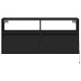 Schwarzer TV-Wandhalter mit LED-Lichtern 100x31x45 cm. von , TV-Möbel - Ref: Foro24-852335, Preis: 74,90 €, Rabatt: %
