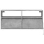 Mueble de TV de pared con luces LED gris hormigón 100x31x45 cm by , TV Furniture - Ref: Foro24-852337, Price: 67,80 €, Discou...