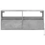 Wand-TV-Möbel mit LED-Lichtern in Betongrau 100x31x45 cm von , TV-Möbel - Ref: Foro24-852337, Preis: 66,96 €, Rabatt: %