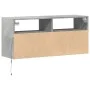 Wand-TV-Möbel mit LED-Lichtern in Betongrau 100x31x45 cm von , TV-Möbel - Ref: Foro24-852337, Preis: 66,96 €, Rabatt: %