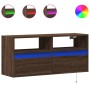 Wand-TV-Möbel mit LED-Lichtern in Eichenbraun 100x31x45 cm von , TV-Möbel - Ref: Foro24-852340, Preis: 73,52 €, Rabatt: %