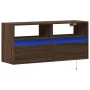 Wand-TV-Möbel mit LED-Lichtern in Eichenbraun 100x31x45 cm von , TV-Möbel - Ref: Foro24-852340, Preis: 72,55 €, Rabatt: %