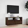 Wand-TV-Möbel mit LED-Lichtern in Eichenbraun 100x31x45 cm von , TV-Möbel - Ref: Foro24-852340, Preis: 72,55 €, Rabatt: %