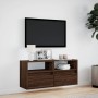 Wand-TV-Möbel mit LED-Lichtern in Eichenbraun 100x31x45 cm von , TV-Möbel - Ref: Foro24-852340, Preis: 73,52 €, Rabatt: %
